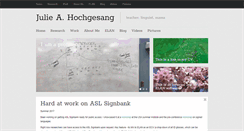 Desktop Screenshot of juliehochgesang.com