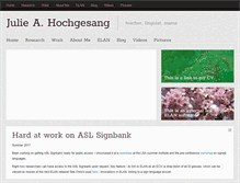 Tablet Screenshot of juliehochgesang.com